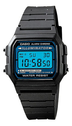 Reloj Casio F-105w-1aq Illuminator Classic-negro