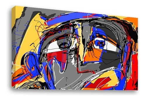 Cuadros Canvas Abstractos Tipo Oleo En Canvas Artistíco Color Ilustracionpsicodelica.rostro2