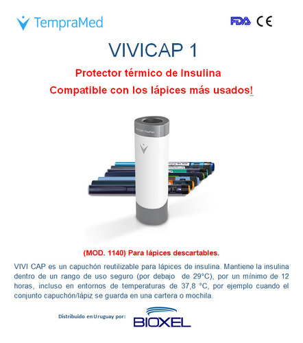 Conservador De Insulina Vivicap 1140 (p/ Lapiz Descartables)