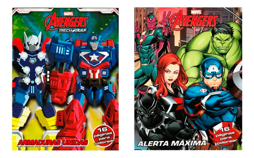 Avengers 2 Libros Para Colorear 16 Páginas/ Original