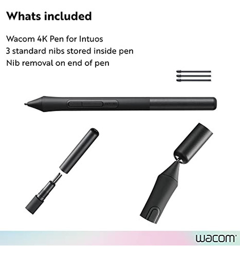 Wacom Lp1100k 4k - Bolígrafo Para Tableta Intuos, Color Negr