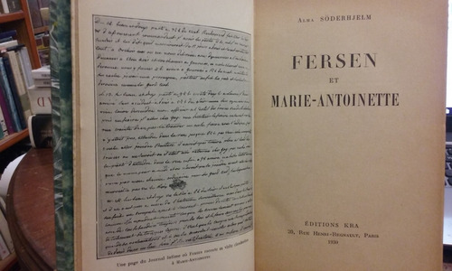  Fersen Et Marie Antoinette Journal Intime Et Correspondance