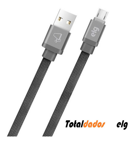 Imagem 3 de 4 de Cabo Canvas Micro Usb Cnv510gy ELG Recarga & Sincroniza 1mt