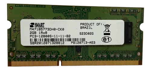 Memória Ram Notebook 2gb Ddr3 Pc3 12800s 1600mhz