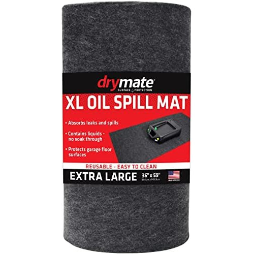 Xl Oil Spill Mat (36  X 59 ), Premium Absorbent Oil Pad...
