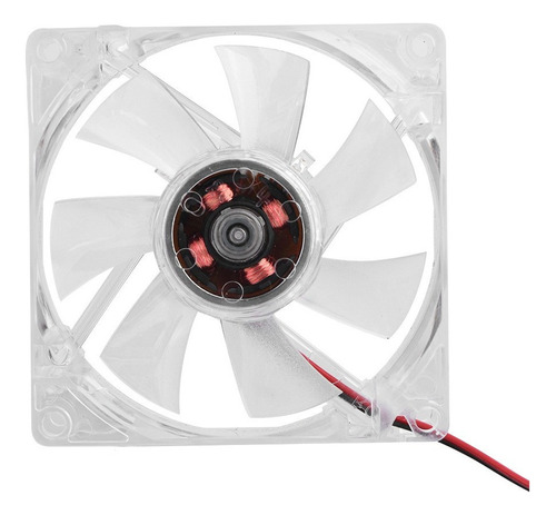 80mm Led Luz 12v 4pin Mute Pc Caso Ventilador De Refrigeraci