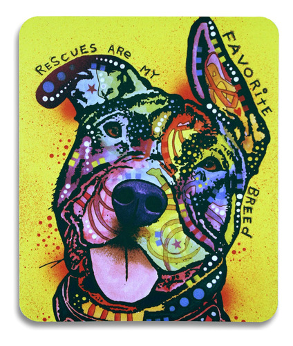 Disfrútalo Pit Bull Mouse Pad Con Pop Art De Dean Russo - Lo