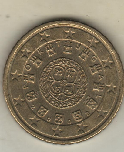 Portugal Moneda De 50 Eurocents Año 2008 Km 745 - Xf