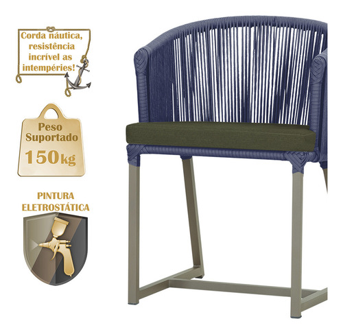 Mesa E 6 Cadeiras De Jantar Noronha Fendi E13 Trama Original
