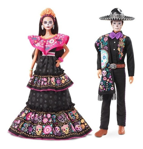 Muñecos Barbie Y Ken Dia De Muertos Originales 100% Nuevo