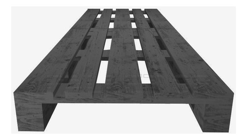 Cama Pallet Solteiro Preto Fosco Direto Da Fábrica