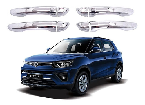 Cubre Manilla Cromada Ssangyong Tivoli 2015-18 Envio Gratis