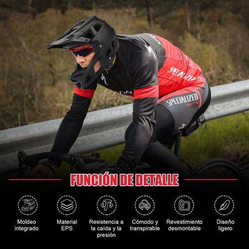 Casco Integral De Bicicleta De Montaña Mtb