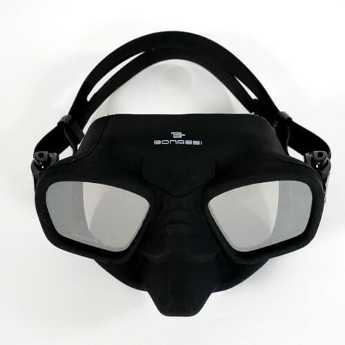 Visor Mascara Bonassi Apollon Mirror Negro Apnea Buceo Pesca