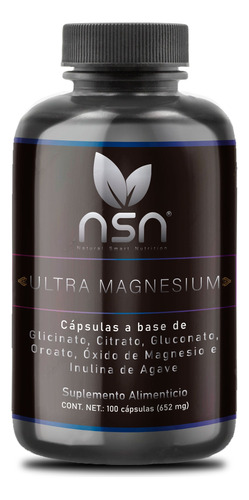 Nsn Ultra Magnesium | Oroato Glicinato Citrato | 50 Dias
