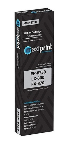 Cinta Maxiprint Mx8750 Para Impresora Lx300 Lx-810 Lx-300 Mi