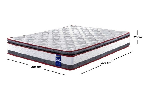 Imagen 5 de 5 de Colchón Eldorado King Tahoma 200 X 200 Cm Colchones King El