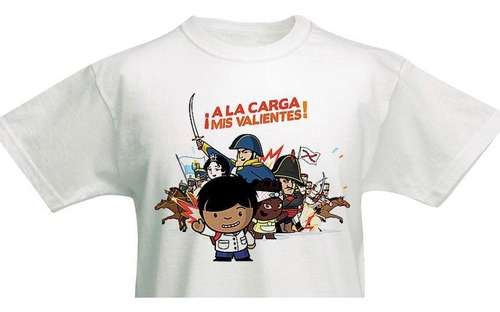 Imagen 2 de 10 de Remeras Niños De Zamba, Niña, S. Martin, Belgrano, Paka Paka