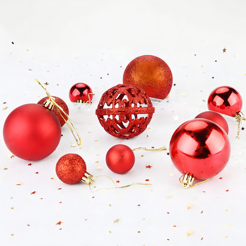 Aitsite - Adornos De Esferas De Navidad Color Rojo