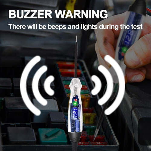 Luz De Prueba De Zumbador Automotriz 4-60v Dc Llevó El Proba