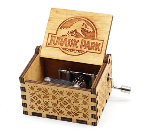 Caja Musical Jurassic Park Madera Película Regalo Fan World