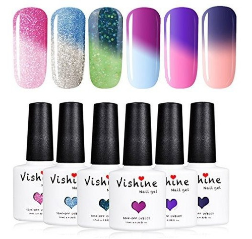 Vishine Remojo Uv Led Gel Esmalte De Uñas Barniz Multicolor