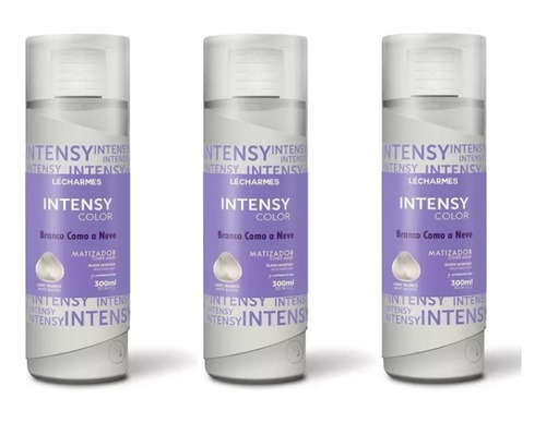 Kit 3 Le Charmes Matizador Intensy Color Branco Neve 300ml