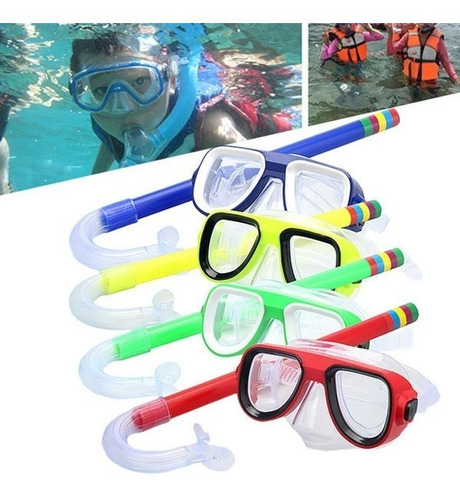 Set Playero O Kit De Snorkel  Para Niños Y Niñas Buceo Playa