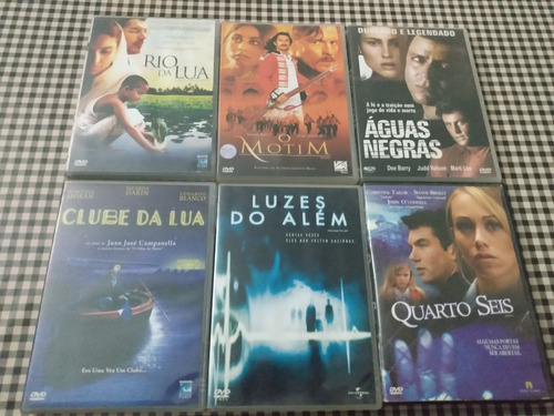6 Dvd Quarto Seis+ Rio Da Lua+ Clube Da Lua+ Águas Negras+ 2 (Usado)