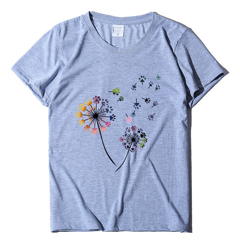 Camiseta Rosa M Mujer Primavera 2020 Huella Diente De León