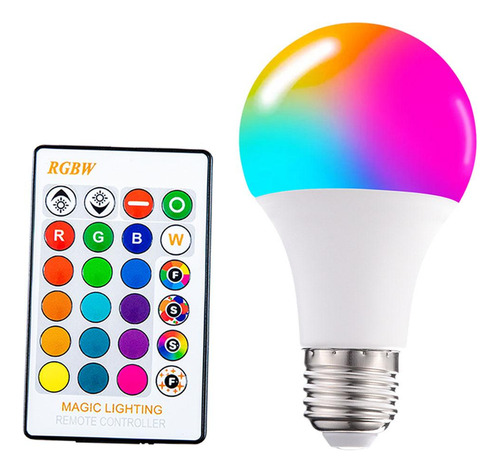 Bombilla De Luz Led Rgb E26 E27 Base De Tornillo Que Cambia