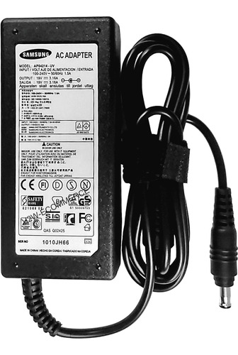 Fonte Carregador Para Samsung Ad-6019 Np300e4a-bd3br 19v