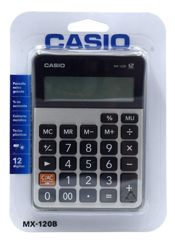 Calculadora De Escritorio Casio Mx-120b 12 Digitos