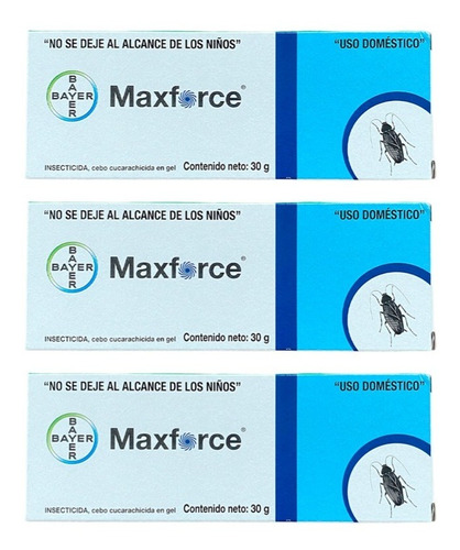 Pack 3 Maxforce Gel 30 Gr C/u Bayer