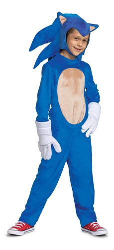 Disfraz De Sonic The Hedgehog, Disfraz Oficial De Lujo De La