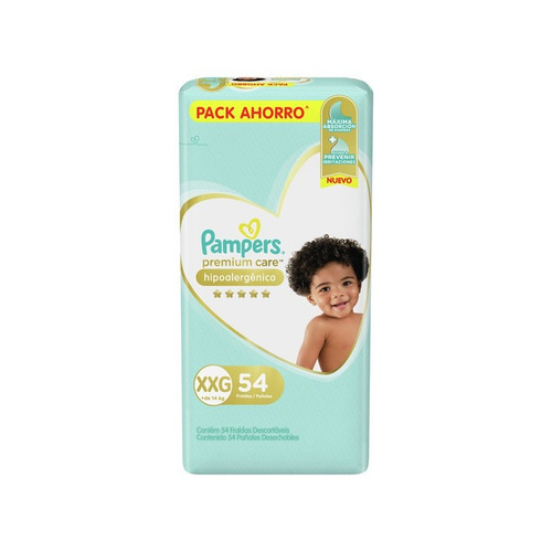 Imagen 3 de 3 de Pañales Pampers Premium Care XXG 54 u