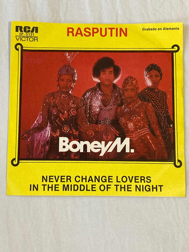 Boney M / Rasputin Vinilo 7single 1979 Mx Impecable