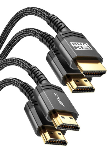 Cables Hdmi Jsaux, Largo De 1 M, 48 Gbps, 8k, Negro