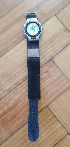 Reloj Nike Colorido, Malla Con Abrojos Negro Negro Beige (Usado)