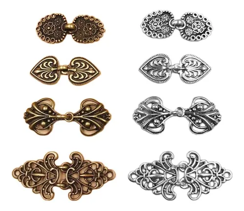 8pcs Sujetador De Chal De Aleación Medieval Cose Cárdigan