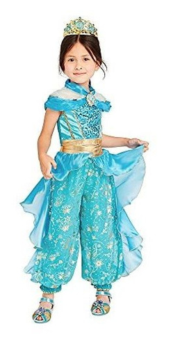Disfraz Talla 5|6 Para Niña De Princesa Jazmín Aladdín