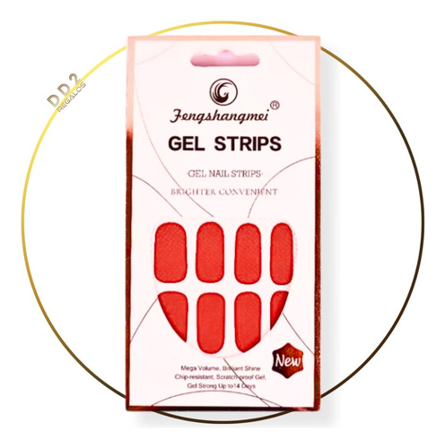 Sticker Tira De Gel Press On Manicuria Cabina Deco Nail Art