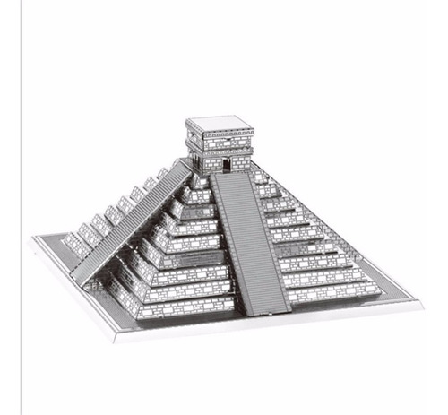 Piramide Maya Chichen Itza Rompecabezas 3d Metal Puzzle