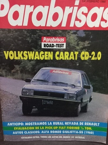 Road Test Vw Carat Cd-2.0 N° 141 Febrero 1990