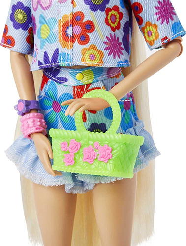 Barbie Extra Muñeca Conjunto De Flores.