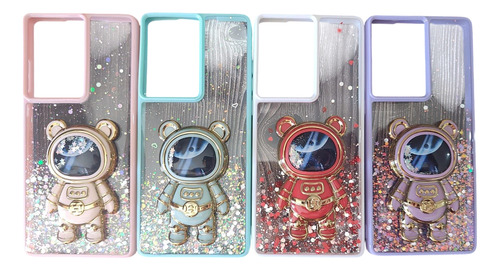 Funda De Brillo Con Pop Astronauta Para Moto Edge 50 Fusión Rojo