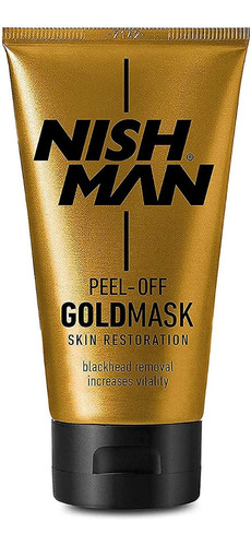 Mascarilla Negra Carbón Nishman 150ml Barber Gold Mask