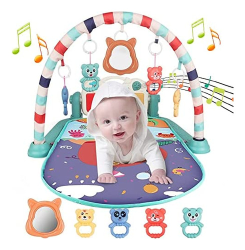 Tukiie Baby Play Gym Kick And Play Piano Playmat