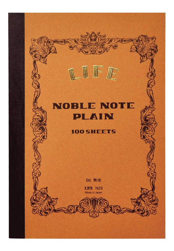 Cuaderno Life, Cuaderno Noble, Liso, B6, N29