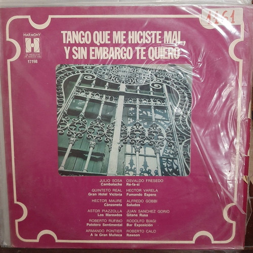 Vinilo Tango Que Me Hiciste Mal Y Sin Embargo Te Quiero T1